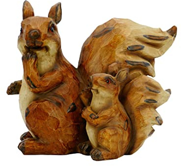 abc HOME | Dekofigur Eichörnchen | Holz | 23 cm H