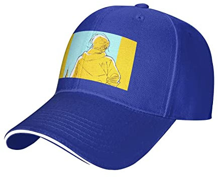Banana Fish Casual Sandwich Baseball Cap Verstellbar Waschbar Klassisch Gebogene Krempe Baseball Cap für Damen und Herren, Blau, EinheitsgröÃŸe