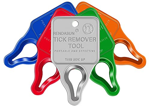 Rendasun Tick Remover Tool 5 Pack, Quick and Safe, and Reliable.