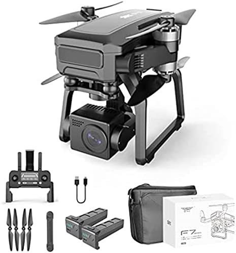 5G WIFI 3KM HD Drone Kit,SJRC F7 PRO Photography Drone 3-axis Mechanical Gimbal 4K Brushless GPS Follow Drone With Portable Bag,Two Batteries Version,Constructive23
