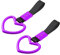 JNNJ 2 Stück Heckstoßstange Warnring, Auto Handschlaufe Ring, Universal Bus Griff Handschlaufe Charm, Ring Herz Zug Griff Handschlaufe Drift Charm Strap Drift(Lila)