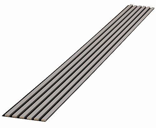Wandverkleidung | Lamellenverkleidung | Akustikpaneel | Wandpaneele auf filz | Akustikfilz | Lamellenwand | Lamellen dekor | Grau | 275cm x 27cm |