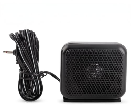 3W NSP100 CB Extension Speaker, 3.5Mm Wired 4M Cable For Car Radios | Durable Long‑Length Cable,Noise‑Reduced Sound Performance,Quick Setup Without Modification, Ideal For In‑Vehicle Radio System