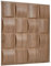 NOVECRAFTO Lattice Effect 3D Wall Panels - 20 Sheets Covering - 5 sqm | 53.82 sqf Interior Cladding Set | 3D Wall Tiles Square Grid Lattice Design in Matte Wood - Each Panel Size 19.6 x 19.6