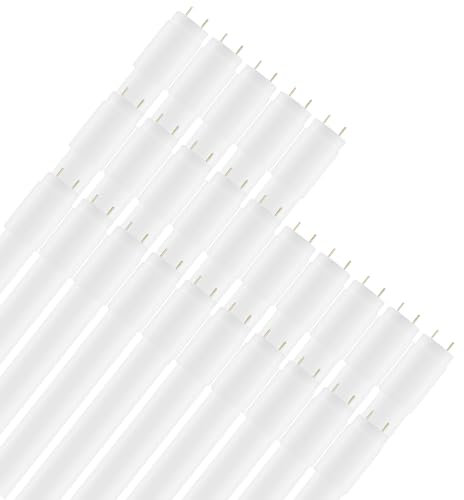 Calugy 25er Pack LED Tube T8 60cm 10W/840 4000K neutralweiß G13 - LED-Röhre inkl. LED Starter - 1200 lm - 270° Ausstrahlungswinkel - nicht dimmbar - KVG Röhre - Ersatz für 18W Leuchtstoffröhre