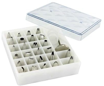 Coffret 26 douilles décors inox