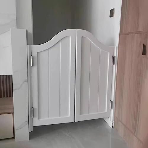 Saloon Cafe Swinging Doors, Saloon Style Swinging Doors, White Cafe Doors for House Interior Pantry, Western Double Swing Door, Home Living Room Corridor Partition Doors (Size : W80xH90cm(31 1/2 x35