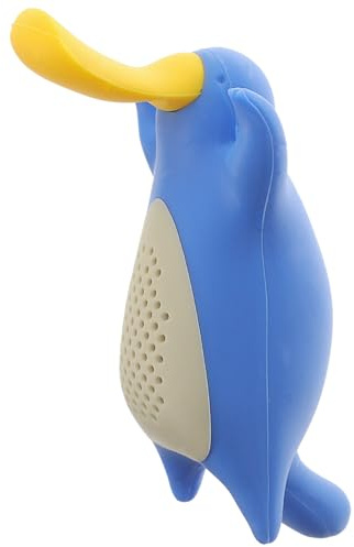 Silikon Tee Ei für Losen Tee, Wiederverwendbar, Blau, Tierdesign | Feine Schlitze Halten Blätter Zurück, Leicht zu Reinigen, 1 Stück, für Teekanne oder Tasse