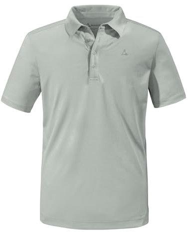 Schöffel Herren Oberteil Wanderpoloshirt Funktionspoloshirt Poloshirt CIRC Tauron, Farbe:Grau, Größe:50, Artikel:-9180 Grey