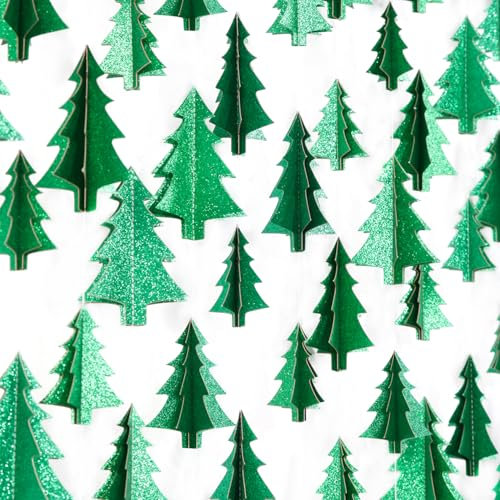 Grüne Weihnachtsbaum-Party-Dekorationen, Pflanzengirlande, 7,6 m, hängende Waldmotive, Papier-Luftschlangen, Banner, Natur, Geburtstag, Hochzeit, Baby, Brautparty, Walddekoration, Abschlussfeier