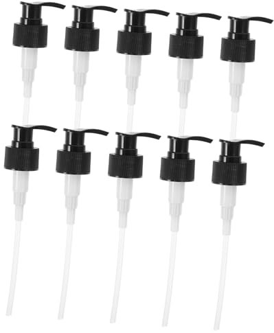 Healeved 100piezas Dosificadoras De Lociones De Plástico Para Botellas De Champú y Jabón Negro Reemplazo Para Dispensadores De Jabón y Loción