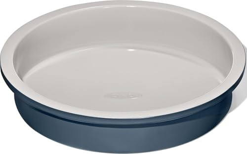 OXO Good Grips Non-Stick Pro Ceramic Coated 9-Inch Round Cake Pan | Even Browning Every Time, Ideal for Layer Cakes,Commercial-Grade Aluminized Steel, Scratch-Resistant, Layer Cakes