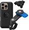 Quad Lock Handlebar Motorcycle Phone Mount Kit with Vibration Dampener and iPhone 16 Pro MAG Phone Case