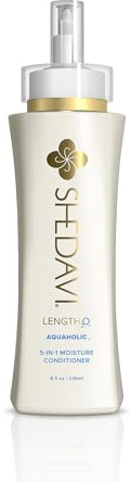 Length₂O Aquaholic 5-in-1 Rins-Free Moisturising Conditioner for Dry and Damaged Hair for Women Smooths and Moisturises Hair Growth, Paraben Free