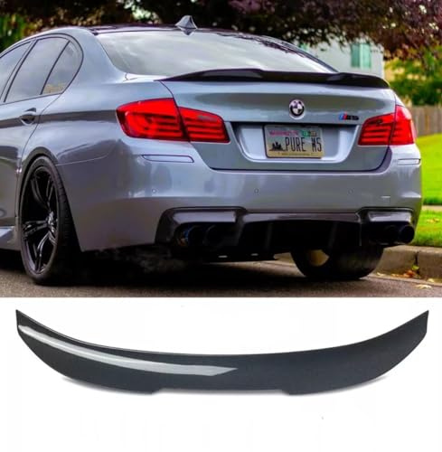 For Auto Perfectionists UK Rear High Kick PSM Ducktail Boot Spoiler Compatible With BMW 5 Series M5 F10 2010-2017 ABS Carbon Fibre