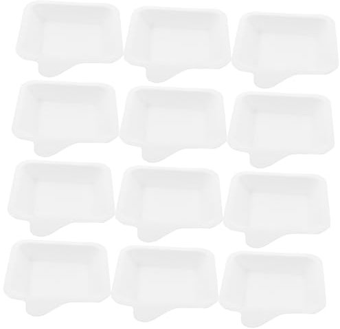 Baluue 100 Pcs Papier Platten Platz Kuchen Platten Leck-beständig Einweg Geschirr