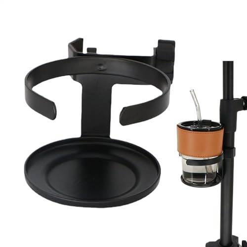 Bottle Holder For Mic Stand,Music Stand Cup Holder | Multipurpose Clamp On Drink Hanger For Single Beverage, Bottle