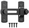 Stainless Steel Thicker Gate Lock - Door Catches for Internal Doors & Wooden Gates, Sliding Door Lock,Small Gate Bolt, Black