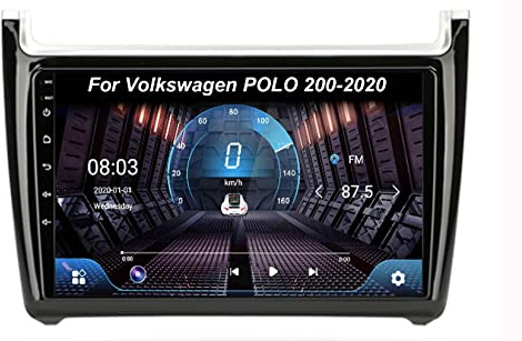 Autoradio touchscreen da 9 pollici per Volkswagen POLO (2008-2020) - Android 10, Bluetooth, Plug and Play, radio 2 DIN, USB, connessione automatica, sistema audio migliorato
