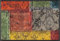 wash+dry Fußmatte, Vintage Patches 40x60 cm, innen und außen, waschbar