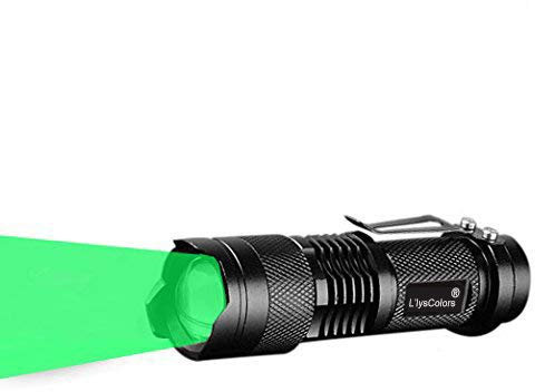 Llys Colors Single 1 Modus Zoomable LED 50 Yard GRÜN-LICHT LED Taschenlampe (GRÜN)