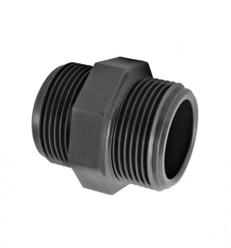 Codital Mamelon PVC Pression à Visser MM 1 de Raccord PVC Pression