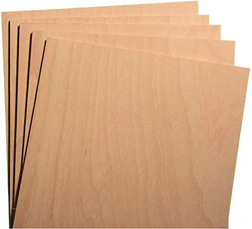 Hagspiel Placas de madera contrachapada, 10 unidades, madera contrachapada de haya, aprox. 17 x 30 cm, 4 mm