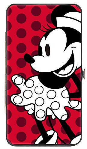 Buckle-Down Damen Scharnier Geldbörse Minnie Mouse Minnie Mouse 17,8 x 10,2 cm Scharnier Geldbörse - Minnie Mouse
