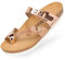 BOnova Portofino in Größe 36 rosegold - mirror. Sommersandale mit Kork-Fußbett Hergestellt in der EU
