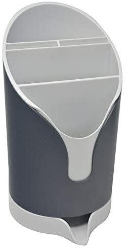 Escurridor y Organizador de Cubiertos, Escurridor Gris, Organizador de Cubiertos Gris, Moderno/Elegante 20,5x11cm Hogary mas