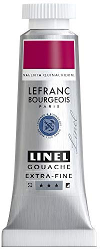 Lefranc Bourgeois Linel Gouache Extra-Fine Tube 14ml Magenta Quinacridone Série 2