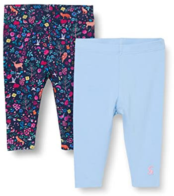 Joules Baby-Mädchen Hopwell Leggings, Wood Ditsy, Upto1m