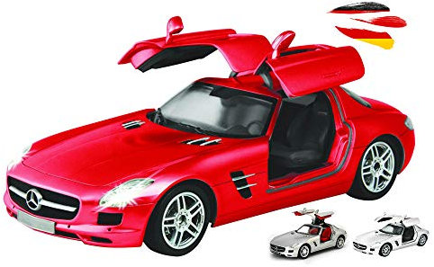 HIMOTO HSP RC ferngesteuertes Fahrzeug im original lizenzierten Design kompatibel mit Mercedes-Benz SLS AMG, Modell-Maßstab 1:16 mit Beleuchtung, Auto, Car, Modellbau inkl. Fernsteuerung