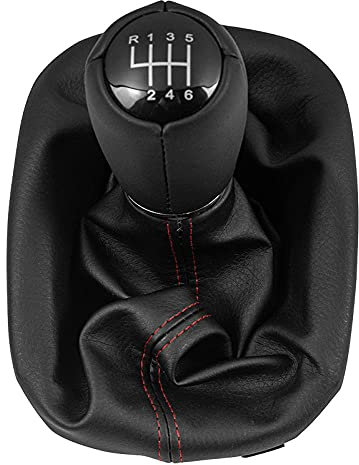 Pomo de cambio de marchas manual de 5/6 velocidades, cubierta de bota para Seat Leon 1M1 para Toledo II MK2 1998-2006-6_Speed