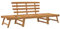vidaXL Akazienholz Massiv Gartenbank 2-in-1 Sonnenliege Gartenliege Holzbank Sitzbank Tagesbett Gartenbett Liege Relaxliege Bank 190cm
