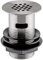Housler® Grille plate 19 trous pour lavabo avec trop-plein, fente 32 mm
