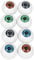 Sewroro 8pcs Halloween Eyeballs Round Doll Eyes Hollow Eyeball Scary Eyeball Halloween Cosplay Horror Props