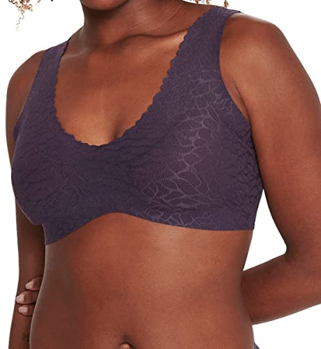 Sloggi Damen Zero Feel Lace 2.0 Bralette, Blueberry, S