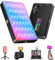 SEAEYES RGB LED Videoleuchte, Tragbares Selfie Licht mit 2500K–9000K, HUE 0–359°, 20 Lichteffekten, CRI 95+, Mini Fotolicht mit Clip & Tischstativ für Handy/Kamera/Laptop