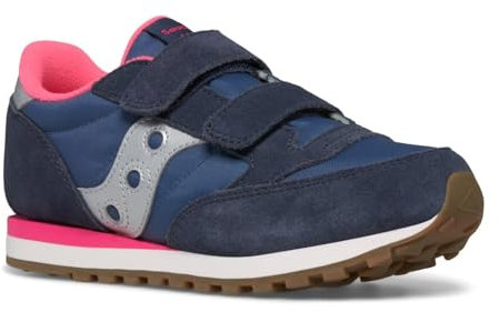 Saucony Originals Jazz Doppio HL, Scarpe da Ginnastica Unisex-Bambini e Ragazzi, Navy Argento Rosa, 32 EU