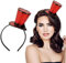 BOFUNX Serre-Tête avec Chapeau,Mini Chapeau avec Cylindre, Bandeau de Chapeau Paillettes Accessoires de Costume pour Carnaval,Cosplay