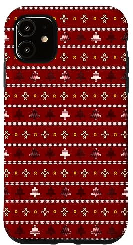 Handyhülle Rot Hässliche Weihnachten Muster Männer Frauen Hülle für iPhone 11