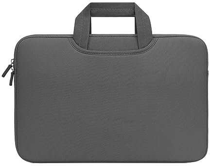Klein Taschen Set Computer-Innenhülle, einfarbig, mehrere Farben zur Auswahl, tägliche Laptop-Hülle Taschen Messers (Grey, 11)