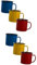 TOPBATHY 6 Piezas Taza de Esmalte Vaso de Café Con Tapas - Almacenamiento de Jugo Vajilla de Esmalte Antiguo Chino