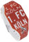 1. FC Köln - Silikon LED Armbanduhr - Rot/Weiß - Sport - Unisex-Erwachsene