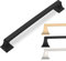 9BUILD 10 Pack 160mm Black Kitchen Cupboard Handles Kitchen Door Handles Drawer Handles Zinc Alloy Black Kitchen Handles Wardrobe Handles Cabinet Handles Cupboard Door Handles
