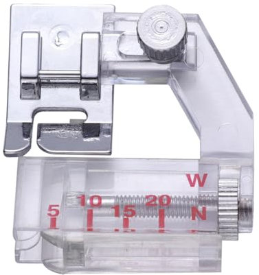 Tofficu Verstellbarer Bias Binder Tape Nähfuß Für Haushaltsnähmaschinen Druckfuß Für Einfaches Binden Von Bändern Kompatibel Mit Gängigen Nähmaschinen Zubehör Für Präzises Nähen