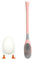 YEJAHY Diving Duck Toilet Brush, Wc BüRstengarnitur, Klobürste Silikon Bathroom Toilet Brush and Holder Set, Kreative Toilettenbürste aus Silikon mit Aufbewahrung (Rosa)