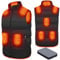 Miljgte Gilet Riscaldato Giubbotto Riscaldato Uomo Donna con 8 Zone di Riscaldamento 3 Livelli di Temperatura Giubbotto Termico con Batteria 16000mAh per Campeggio Pesca Ciclismo