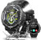 Reloj Inteligente Militar Hombre on Linterna LED Llamadas Bluetooth 1,53 HD Smartwatch 3ATM Impermeable con 100+ Modos Deportivos Pulsómetro, SpO2, Monitor de Sueño, Podómetro para Android iOS
